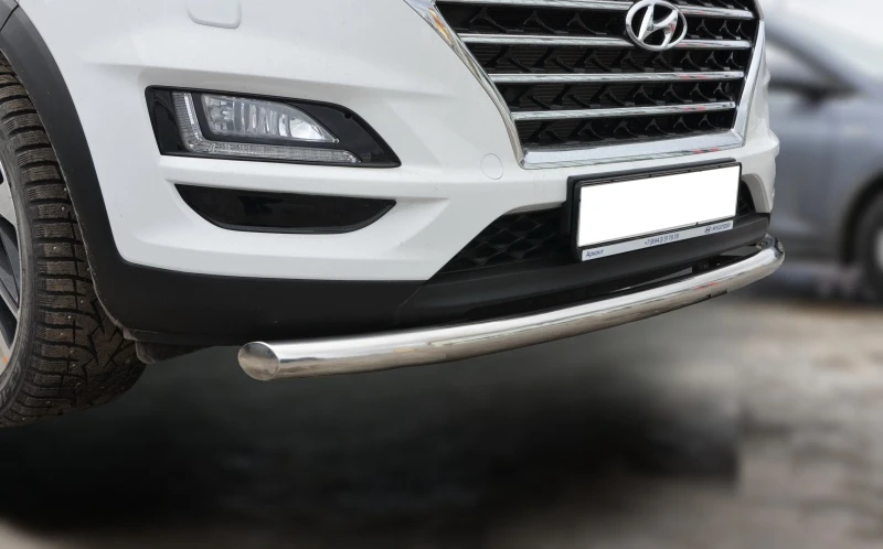 Защита переднего бампера d60 мм для Hyundai Tucson III  Юко HTUC.16.02