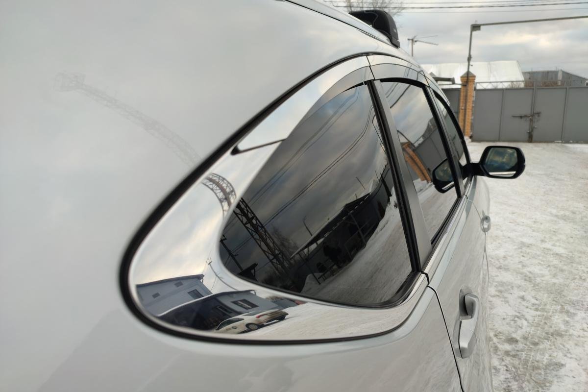 Дефлекторы окон с хром накладками 2D 6 шт для Honda CR-V IV