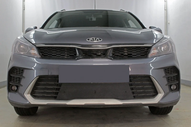 Зимняя заглушка радиатора на стяжке низ для Kia Rio IV Рестайлинг Черный Стрелка 11 ZZ.KRIOX20.bot