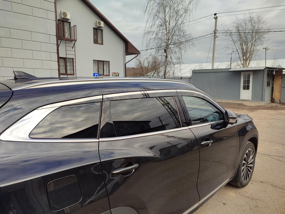 Дефлекторы окон с хром накладками 2D 6 шт для EXEED TXL I