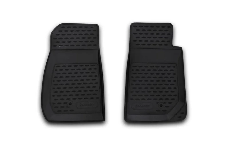 Коврики 3D в салон полиуретан 2 шт для Jeep Wrangler III (JK) Черный Element NLC.24.08.210
