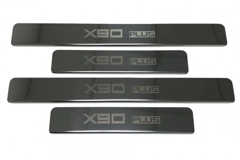 Накладки на пороги из нержавеющей стали 4шт. для Jetour X90 PLUS  INOX INOX.JETO.X90P.2023.ST