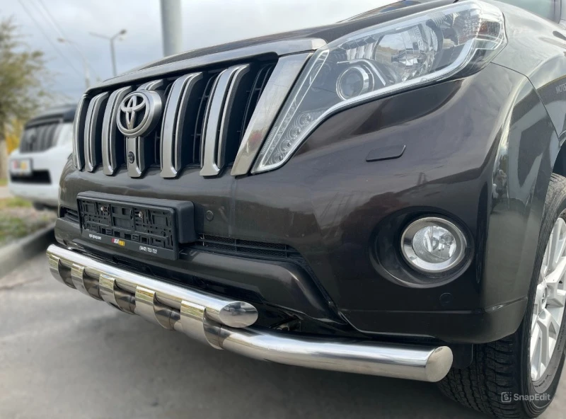 Защита переднего бампера двойная с перемычками d76/60 мм для Toyota Land Cruiser Prado 150 Series Рестайлинг 1  Юко TLCP150.14.75