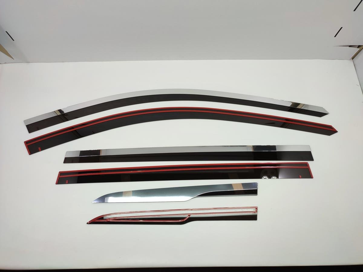 Дефлекторы окон с хром накладками 2D 6 шт для GAC GS8 I