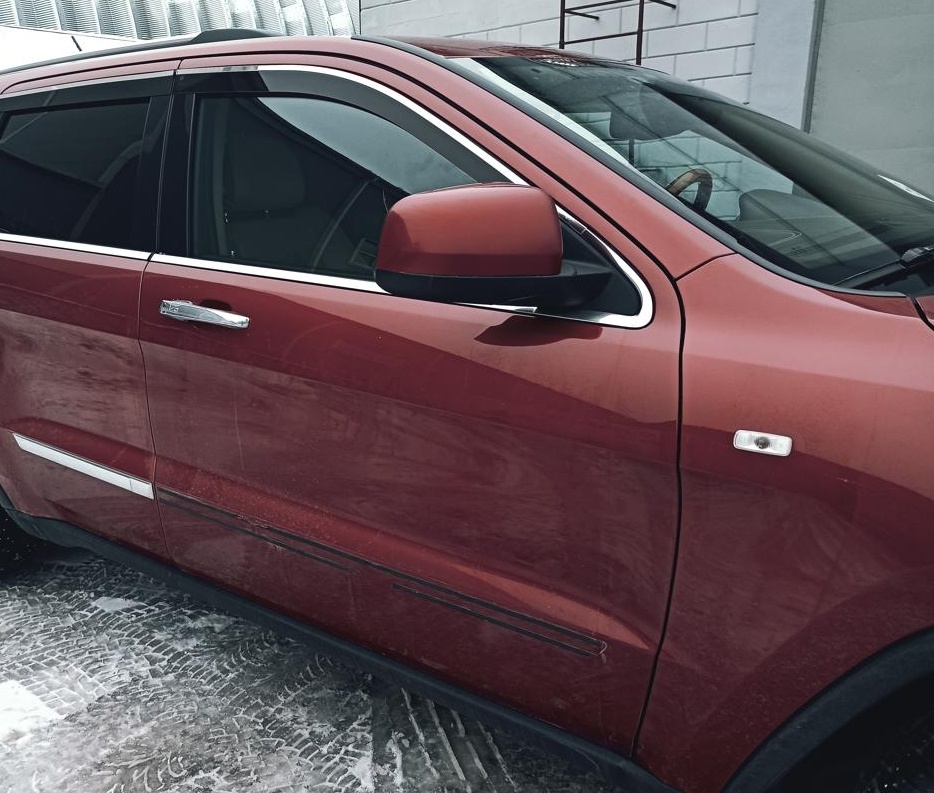 Дефлекторы окон с хром накладками 2D 6 шт для Jeep Grand Cherokee IV (WK2)