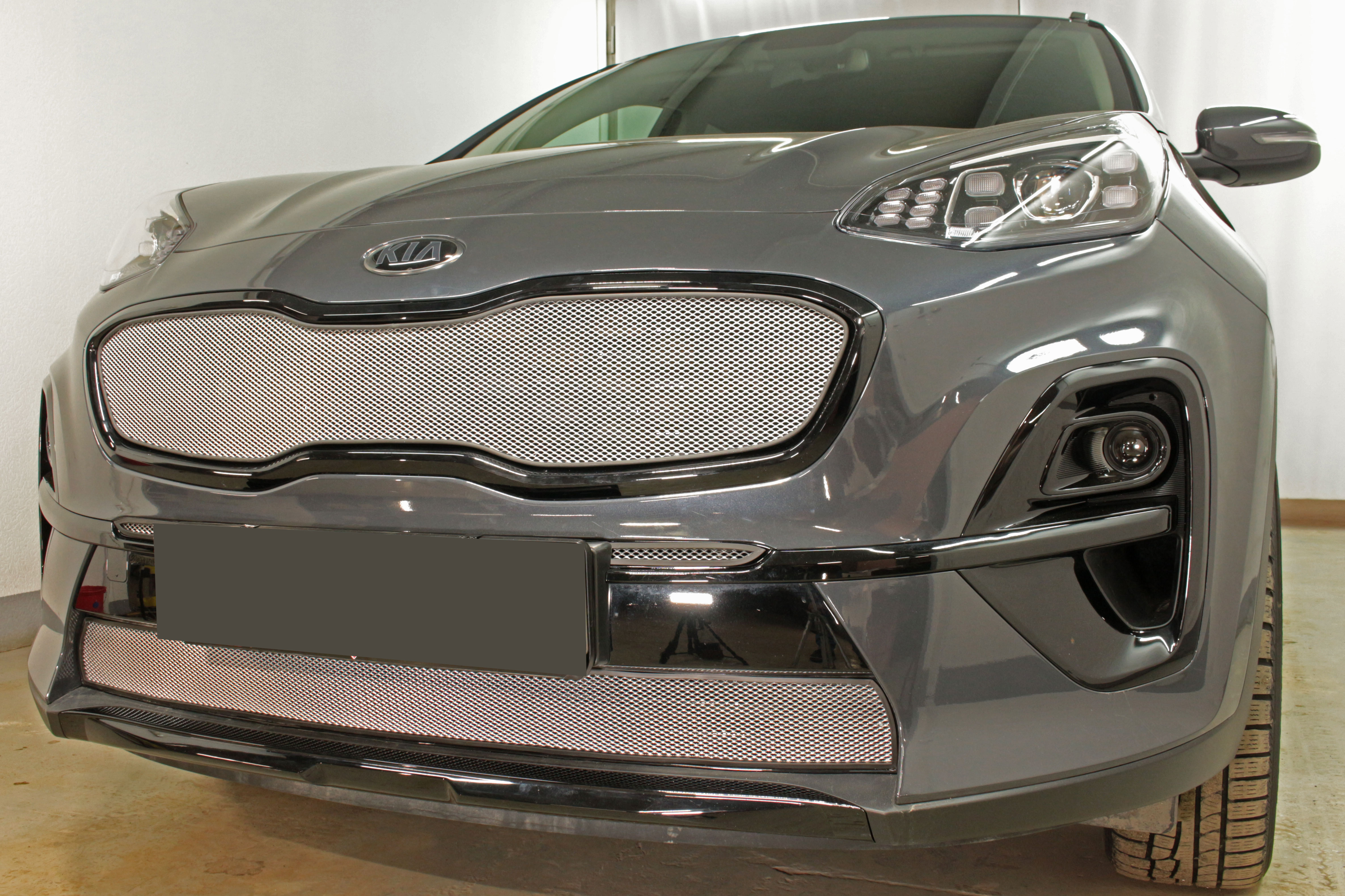 Защитная сетка радиатора верх для Kia Sportage IV Рестайлинг