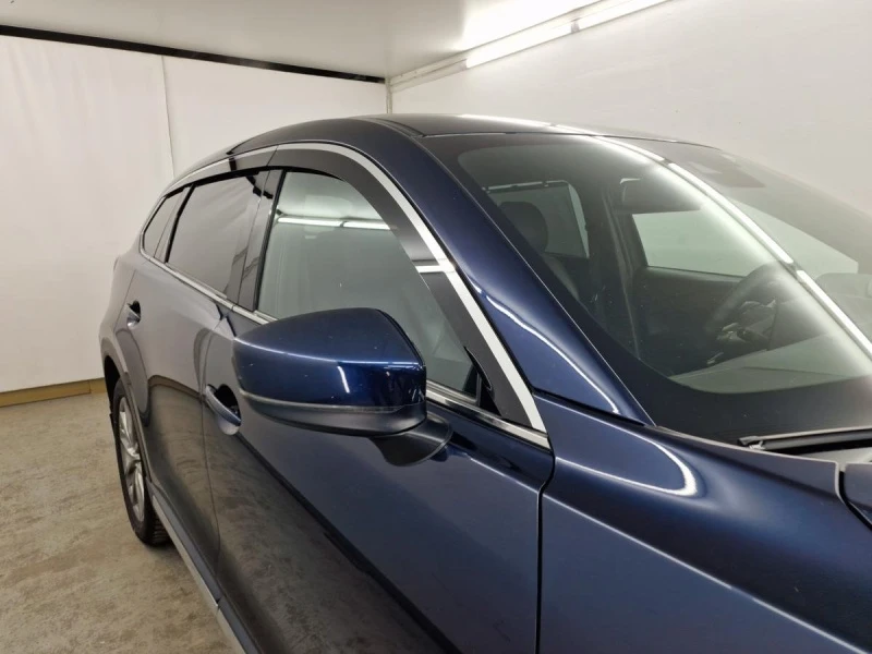Дефлекторы окон 2D с хром накладками 6 шт. под наклоном для Mazda CX-9 II Хром Стрелка 11 2D413-6C.S11