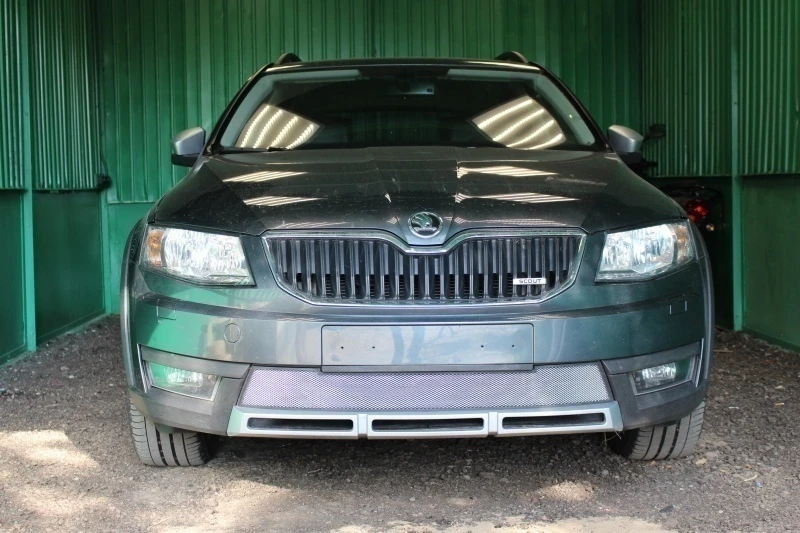 Защитная сетка радиатора для Skoda Octavia III (A7) Хром Стрелка 11 SKA7.1.chrome