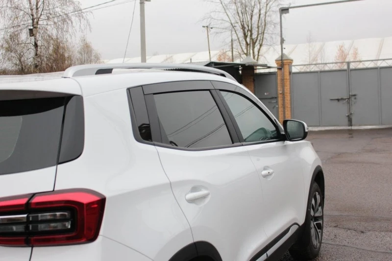 Дефлекторы окон 2D 6 шт для Chery Tiggo 4 I Рестайлинг Черные Стрелка 11 2D061-6.S11