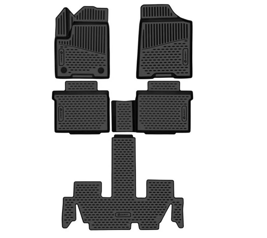 Коврики 3D в салон полиуретан 5 шт для Hyundai Custin I Черный Element ELEMENT3DA71255210k