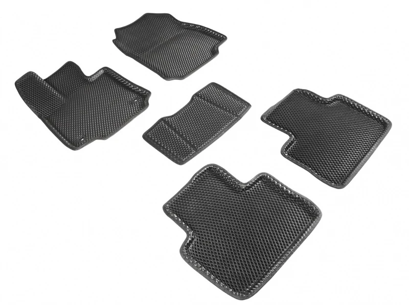 Коврики 3D EVA "РОМБ" для салона для Toyota RAV4 V (XA50) Черный Seintex 95196