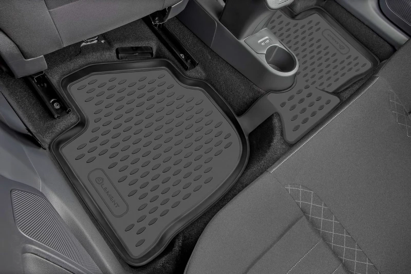 Коврики 3D в салон полиуретан 4шт для Hyundai Elantra V (MD) Рестайлинг Черный Element NLC.3D.20.55.210