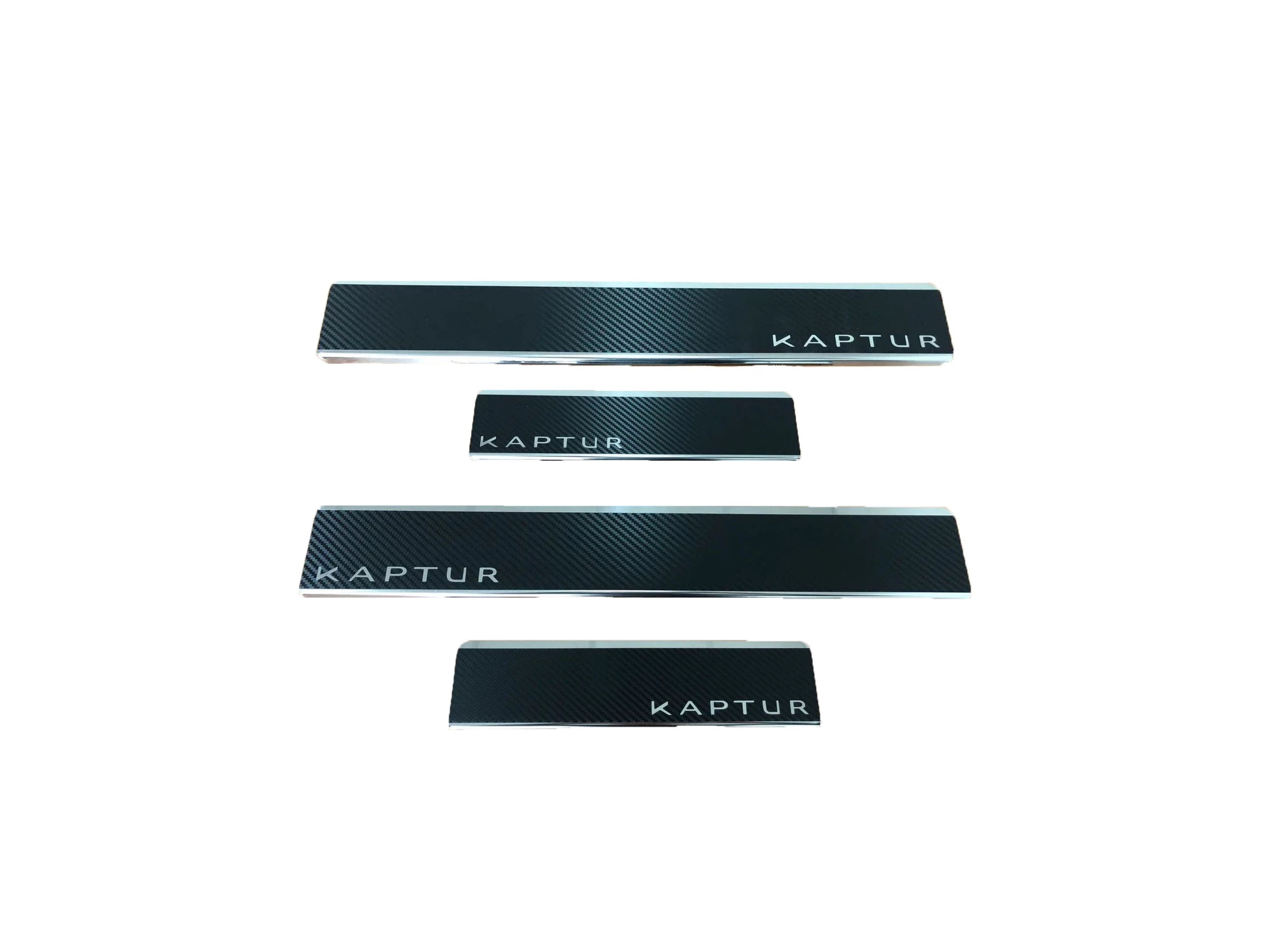 Накладки на пороги нержавеющая сталь под карбон 4шт. для Renault Kaptur I Рестайлинг