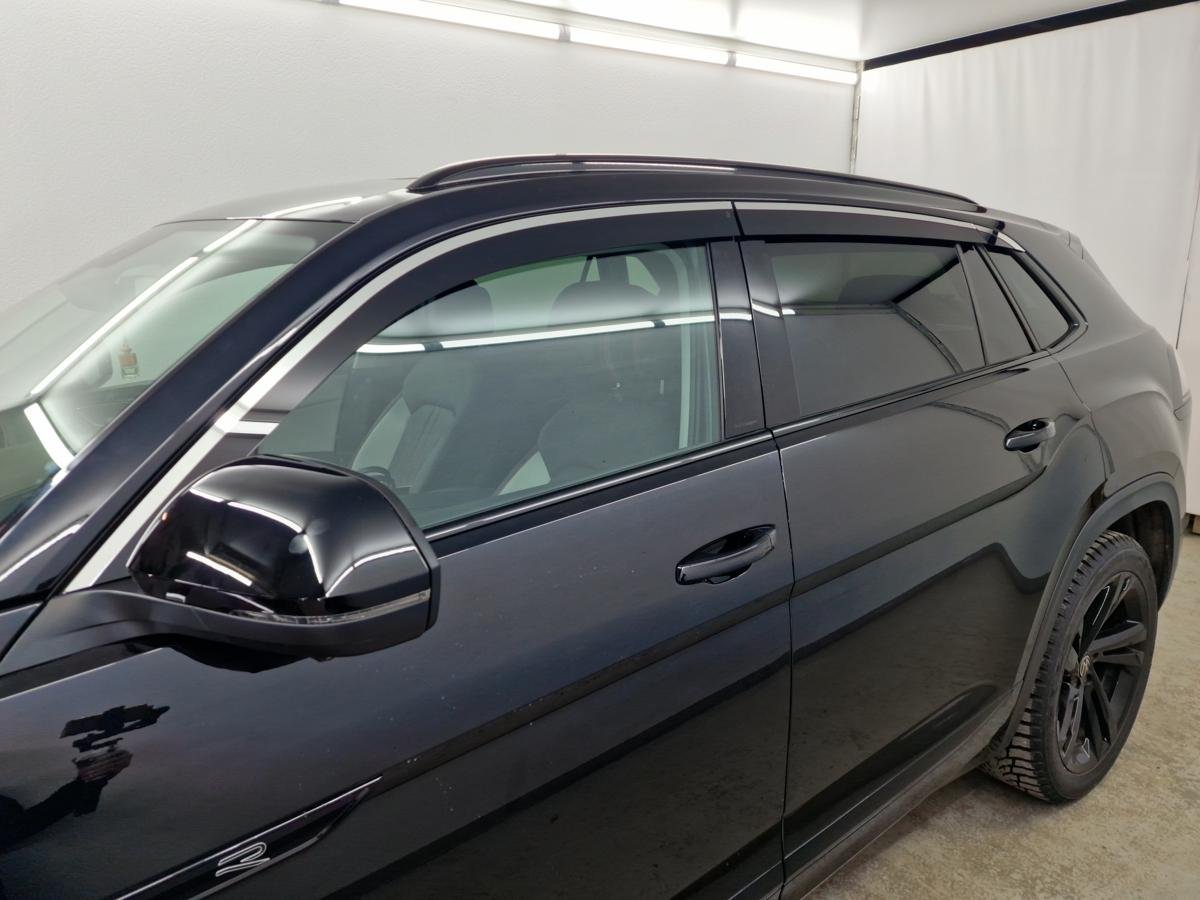 Дефлекторы окон 2D с хром накладками 6 шт. для Volkswagen Teramont I Рестайлинг