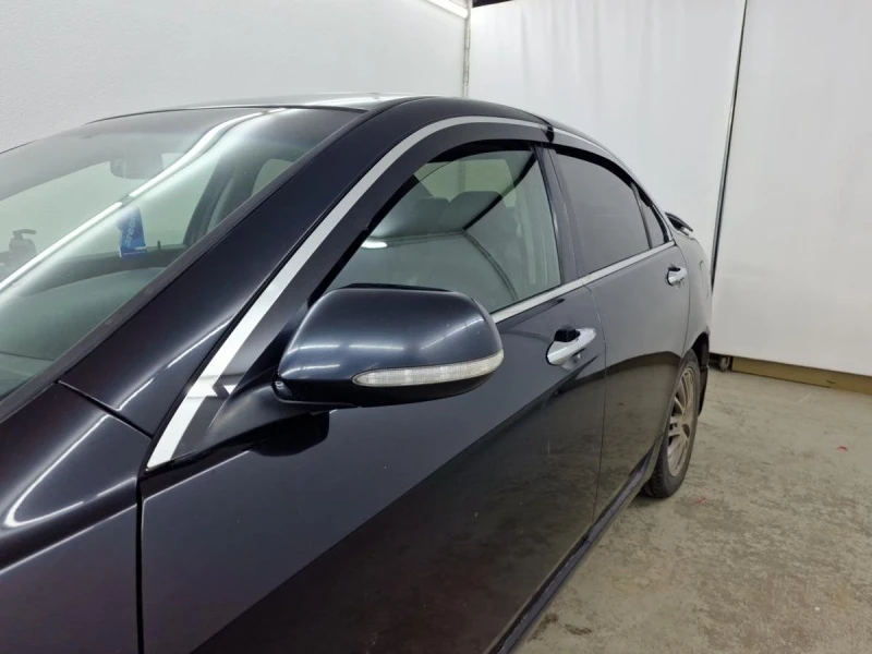 Дефлекторы окон 2D с хром накладками 4 шт. для Honda Accord VII Черный Стрелка 11 2D246-4C.S11