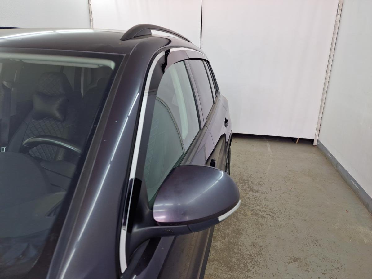 Дефлекторы окон с хром накладками 2D 6 шт. для Volkswagen Tiguan I Рестайлинг