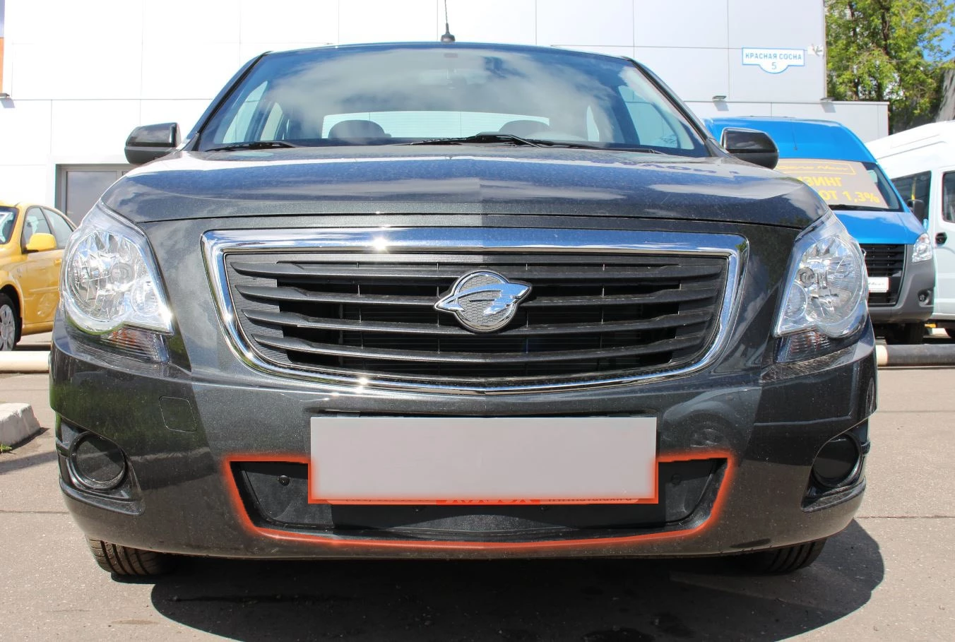 Зимняя заглушка радиатора к съемной сетке низ для Chevrolet Cobalt II