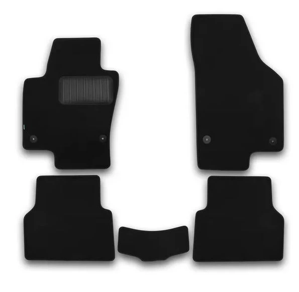Коврики в салон Klever Premium 5шт для Volkswagen Tiguan I Рестайлинг Черный Klever KLEVER03512122110kh