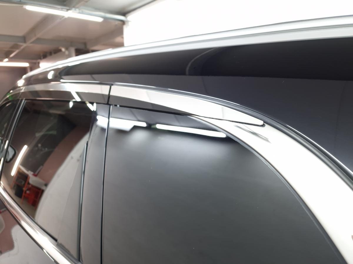 Дефлекторы окон с хром накладками 2D 6 шт для Renault Koleos II Рестайлинг (рынок Европы)