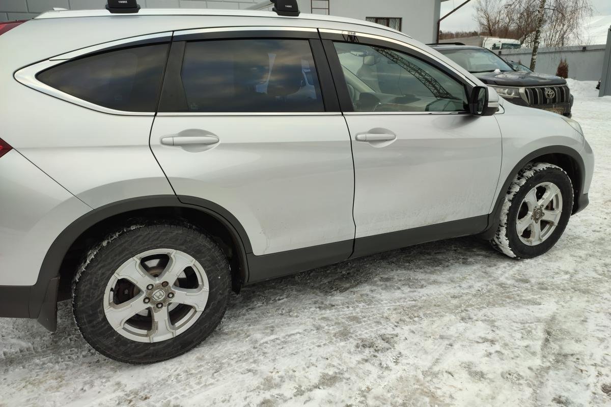 Дефлекторы окон с хром накладками 2D 6 шт для Honda CR-V IV