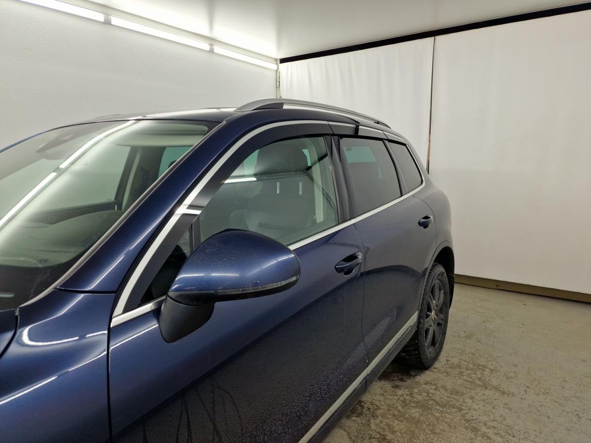 Дефлекторы окон 2D с хром накладками 6 шт. для Volkswagen Touareg II Рестайлинг