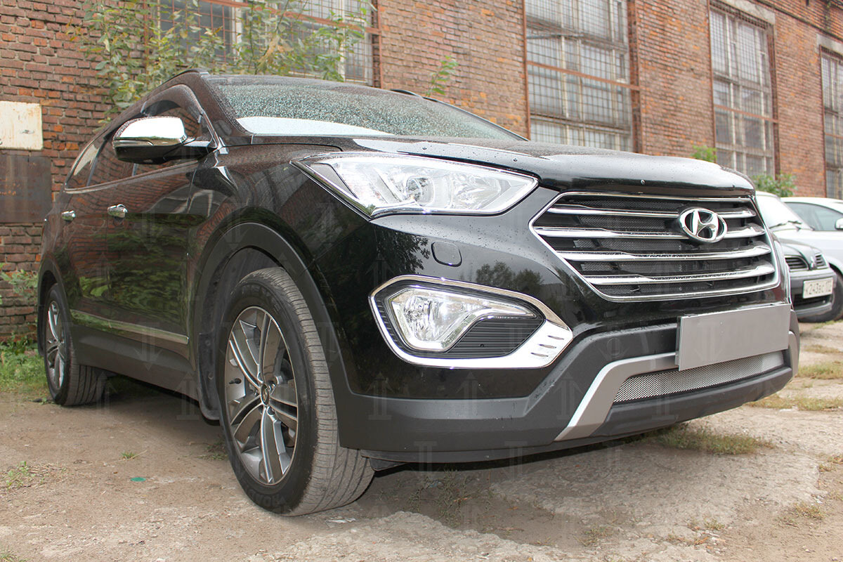 Защитная сетка радиатора для Hyundai Grand Santa Fe I