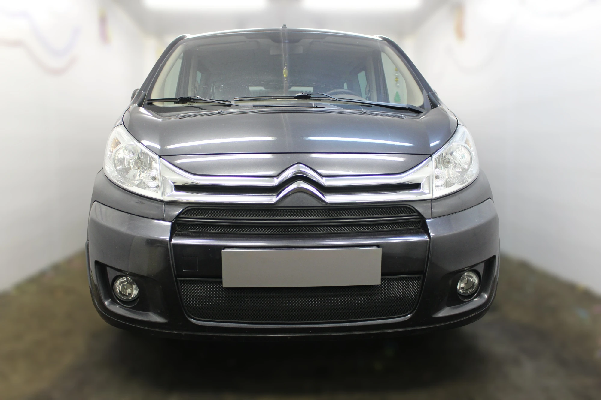 Комплект сеток black верх 2 части и низ для Citroen Jumpy II Рестайлинг