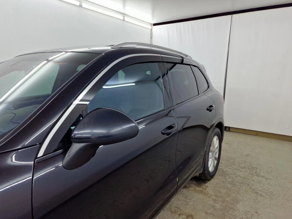 Дефлекторы окон 2D с хром накладками 6 шт. для Porsche Cayenne II Рестайлинг (958)