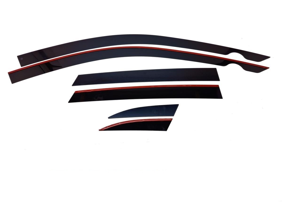 Дефлекторы окон 2D 6 шт. для Audi Q5 I (8R) Рестайлинг