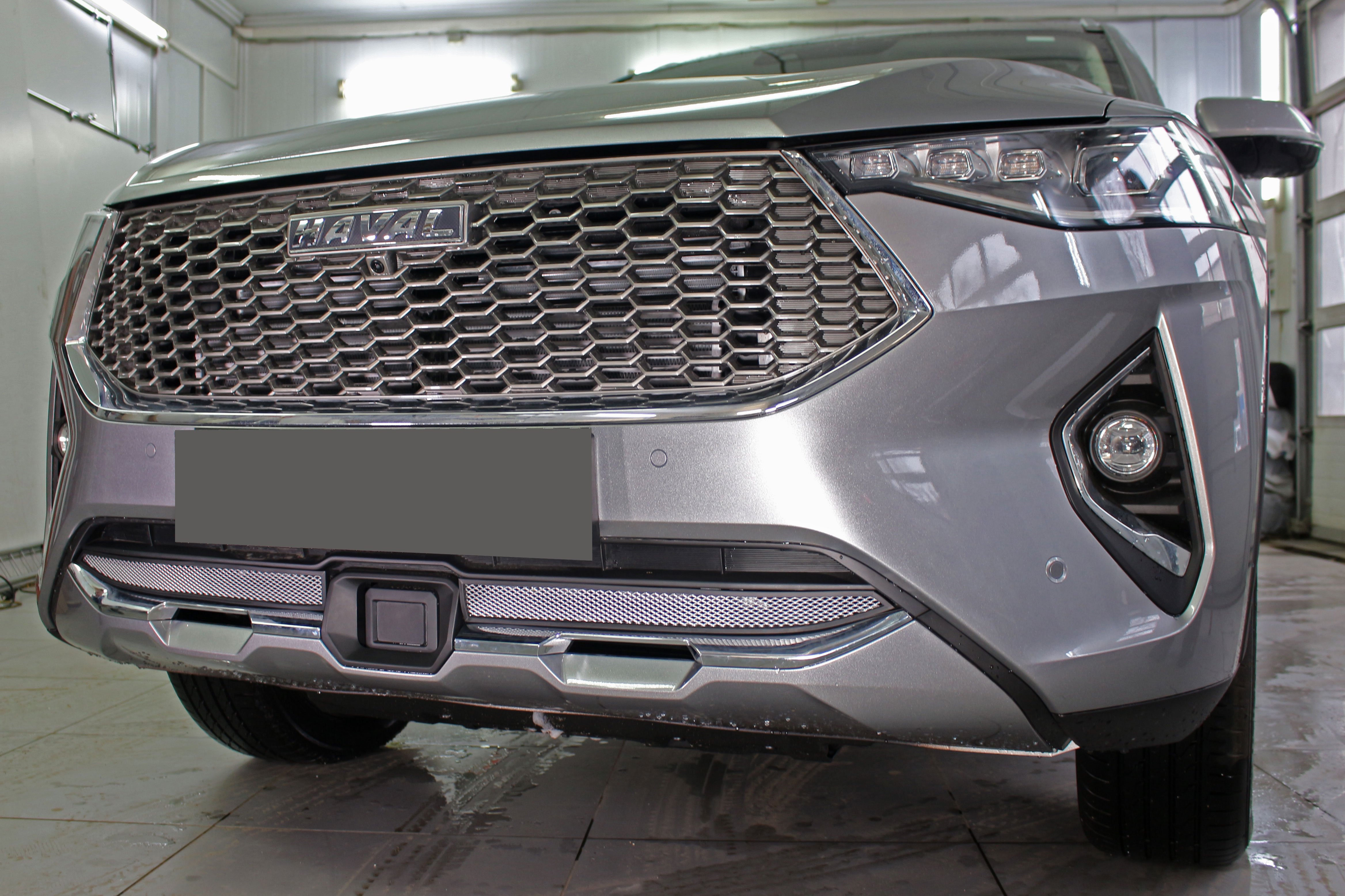 Защитная сетка радиатора низ, с датчиком АСС для Haval F7x I