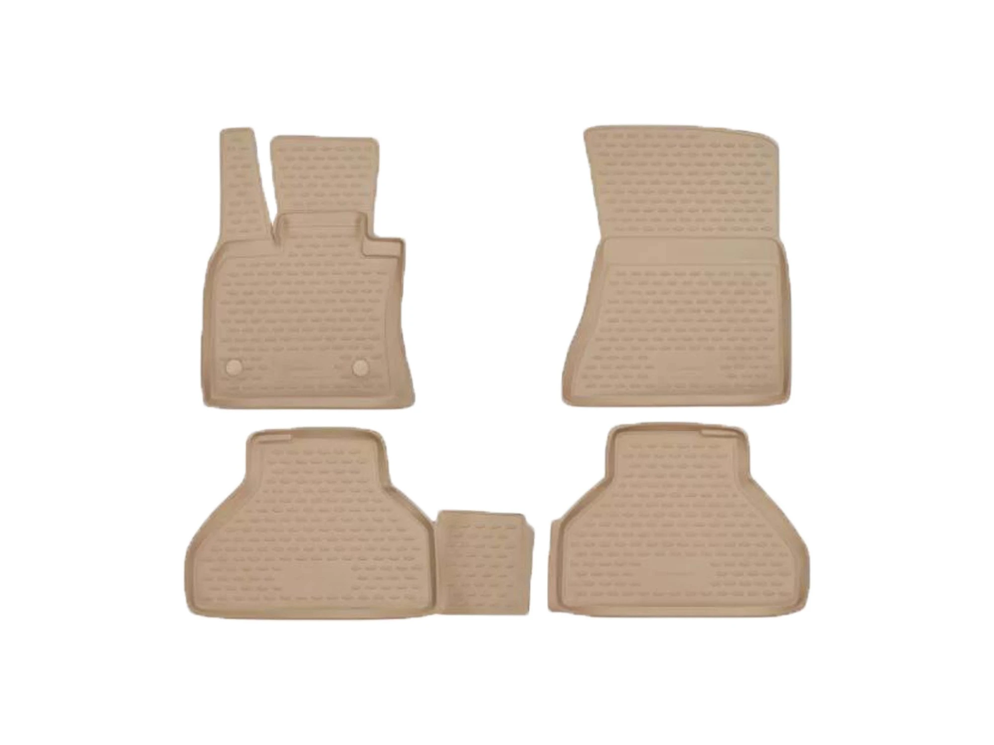 Коврики 3D в салон полиуретан 4 шт для BMW X5 II (E70) бежевый Element