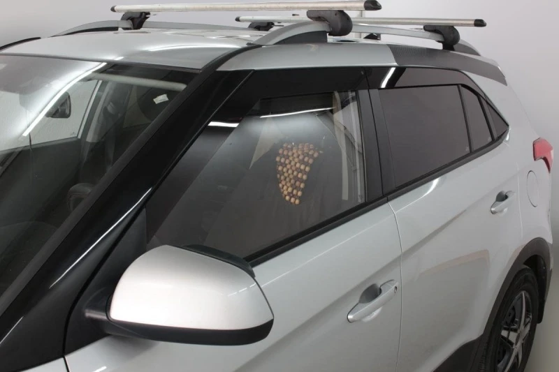 Дефлекторы окон 2D 6 шт для Hyundai Creta I Черные Стрелка 11 2D036-6.S11