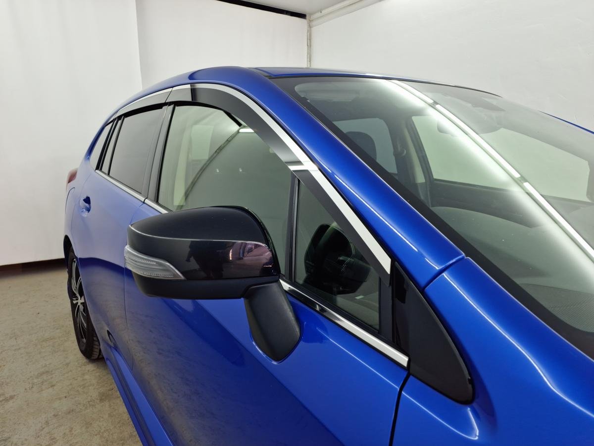 Дефлекторы окон 2D с хром накладками 6 шт. для Subaru Levorg I