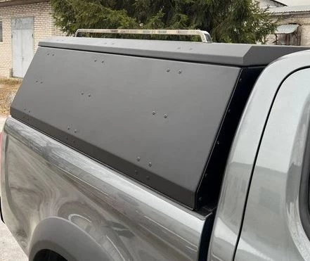 Кунг алюминий черный Premium 2мм с рейлингами на крышу для Sollers ST8