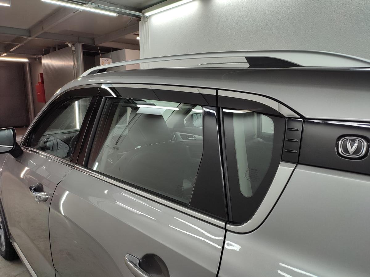 Дефлекторы окон с хром накладками 2D 6 шт для Changan CS35PLUS I