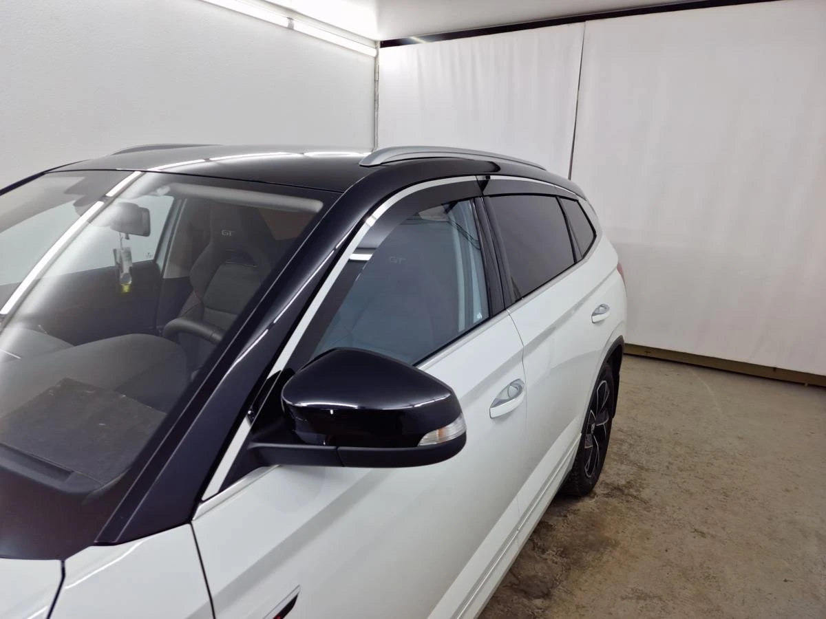 Дефлекторы окон 2D с хром накладками 6 шт. для Skoda Kamiq I