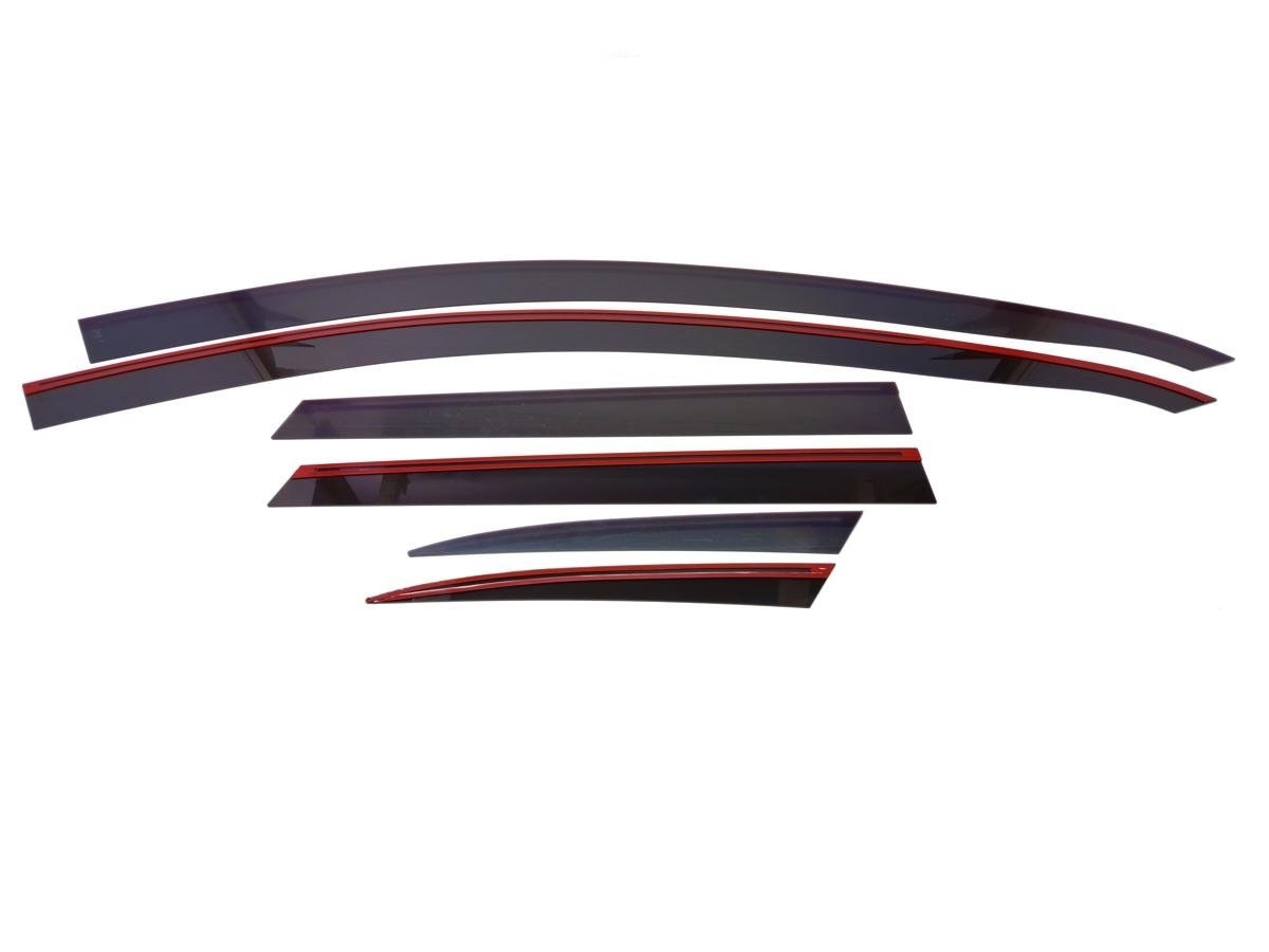 Дефлекторы окон 2D 6 шт (для кузова универсал) для Kia Ceed III