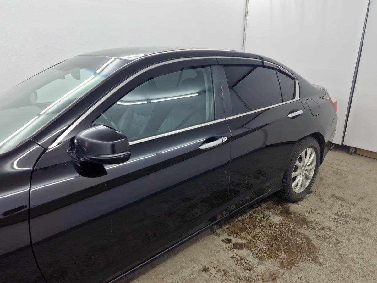 Дефлекторы окон 2D с хром накладками 4 шт. для Honda Accord IX