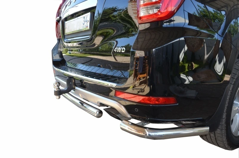Защита заднего бампера+угловая защита d60 мм для Haval H9 I Рестайлинг  Юко GWH9.18.22