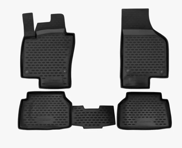 Коврики 3D в салон полиуретан 4 шт для Volkswagen Tiguan I Рестайлинг Черный Element