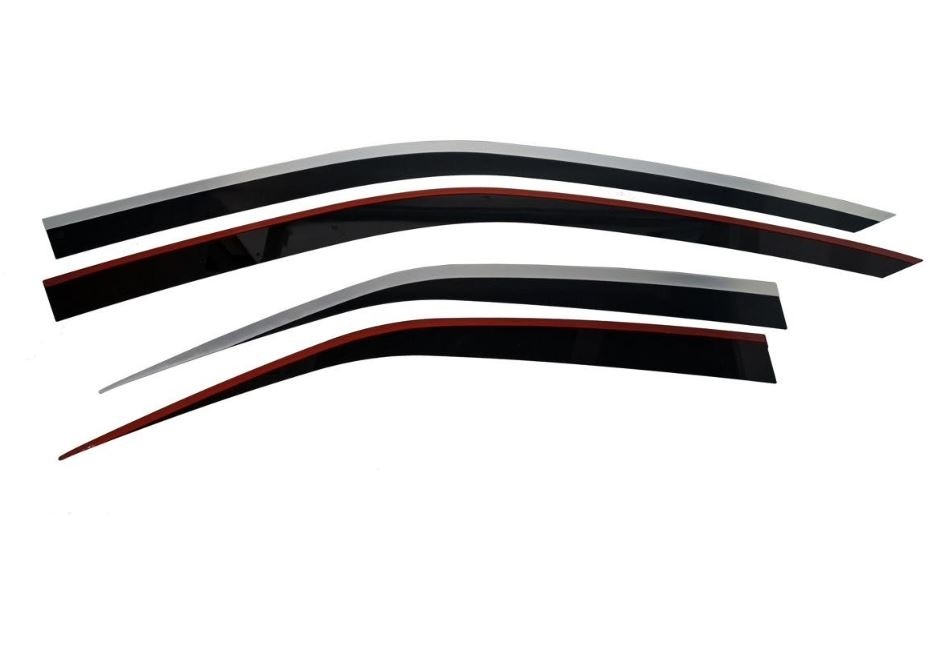 Дефлекторы окон 2D с хром накладками 4 шт. для Lexus UX I