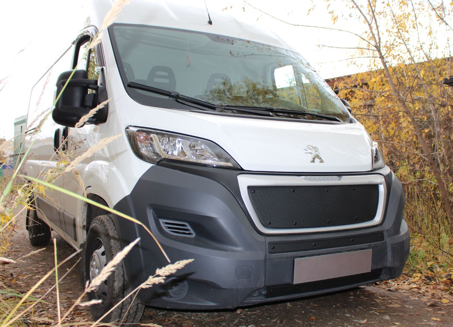 Зимняя заглушка радиатора к съемной сетке низ (2 части) для Citroen Jumper  II Рестайлинг
