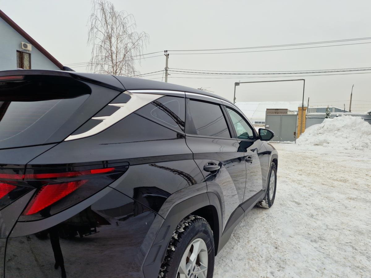 Дефлекторы окон с хром накладками 2D 6 шт для Hyundai Tucson IV