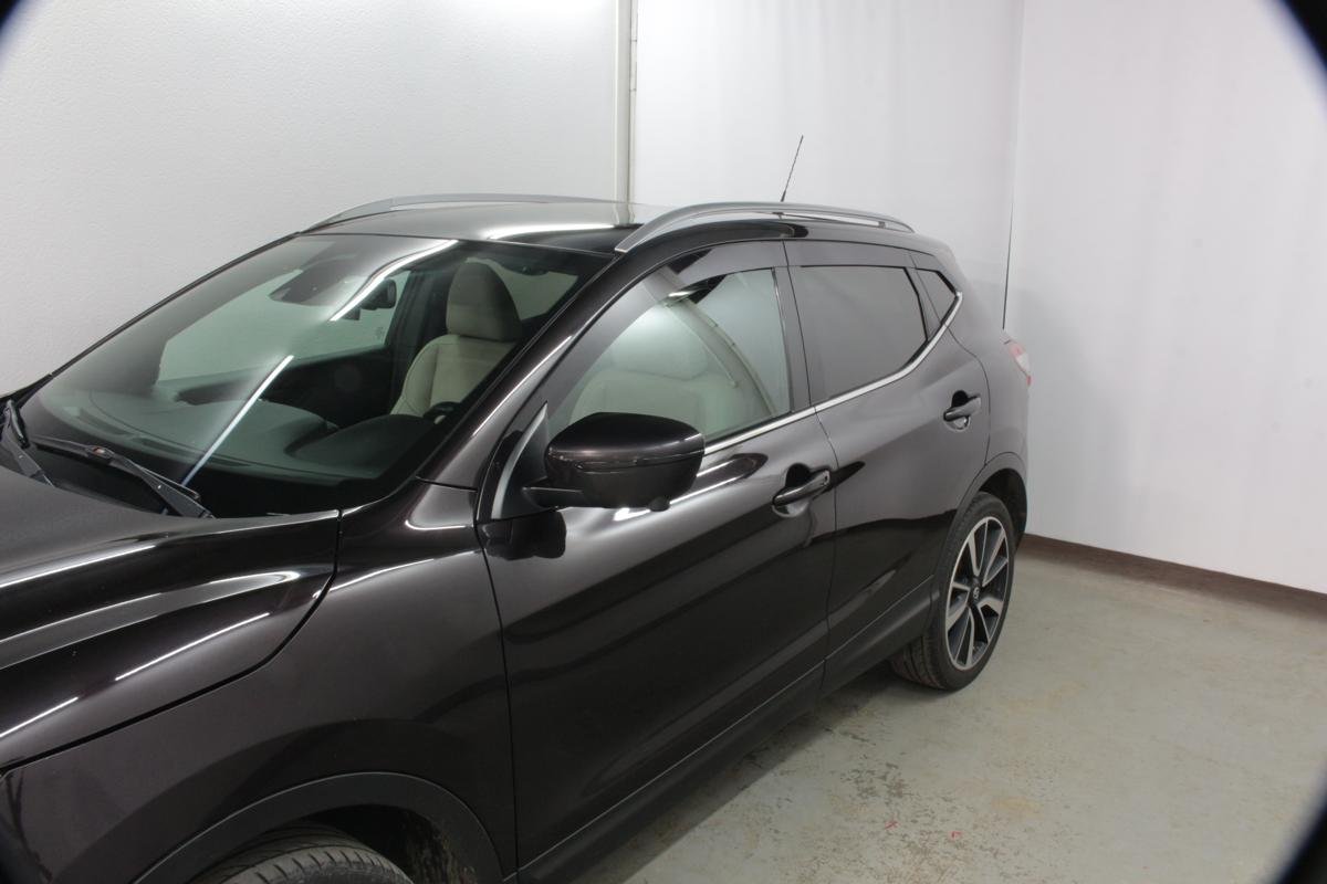 Дефлекторы окон 2D 8 шт. прямой для Nissan Qashqai II Рестайлинг