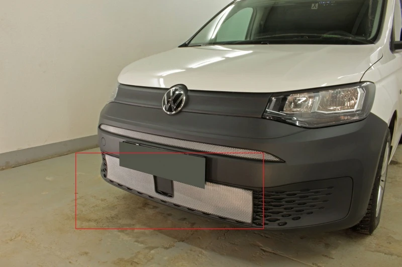 Защитная сетка радиатора низ для Volkswagen Caddy V Хром Стрелка 11 VWCAD20.bot.chrome