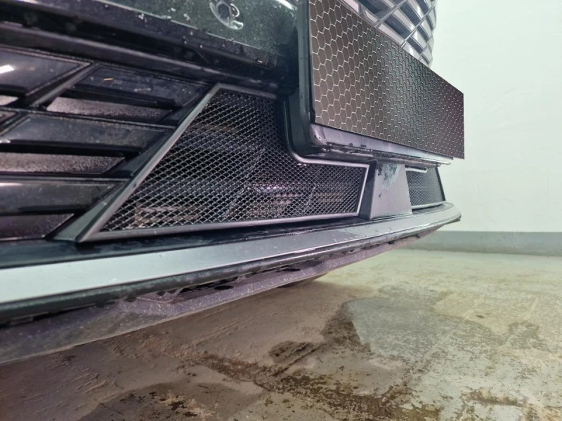 Защитная сетка радиатора низ 2 части для Geely Atlas II Черный Стрелка 11 GAT23.black