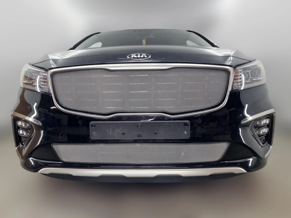 Комплект сеток chrome верх и низ для Kia Carnival (YP) III Рестайлинг