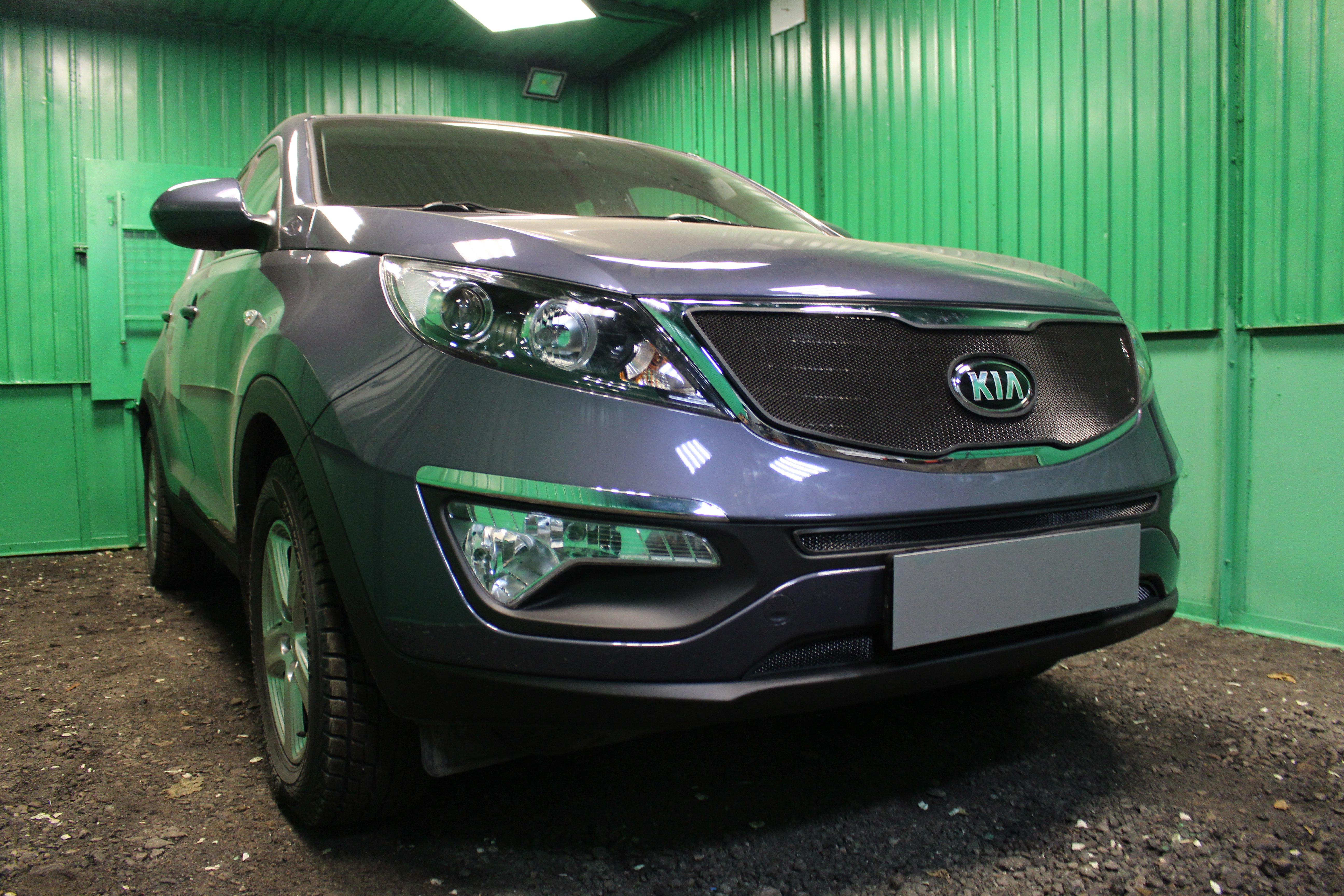 Защитная сетка радиатора верх для Kia Sportage III Рестайлинг