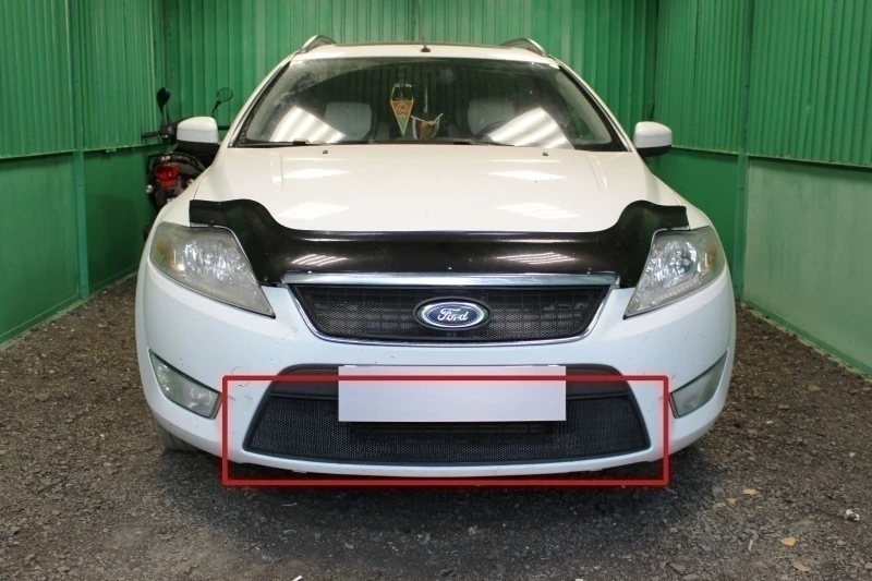 Защитная сетка радиатора низ для Ford Mondeo IV Черный Стрелка 11 FMON07.bot.black