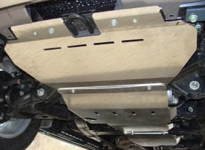 Защита радиатора для Nissan Patrol VI (Y62)  ТСС ZKTCC00033